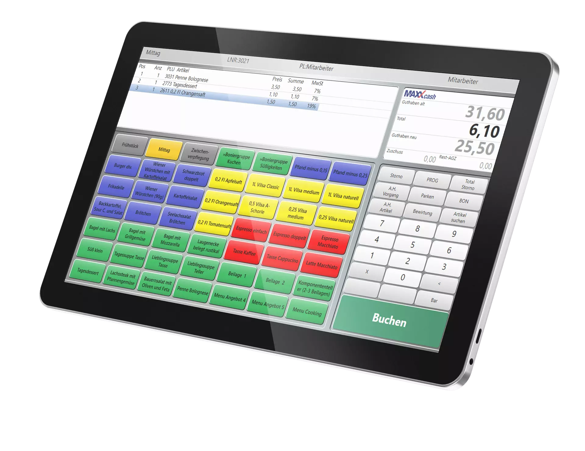 MAXXcash Mobile cash register | Gantner products